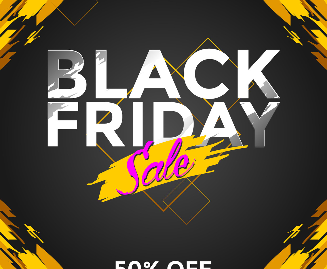 Black Friday Sale Social Media Post Vector