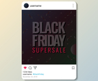 Black Friday Supersale Poster Design On Media Social Post Template