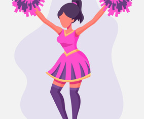 Cheerleader Illustration