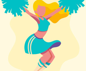 Cheerleader Illustration
