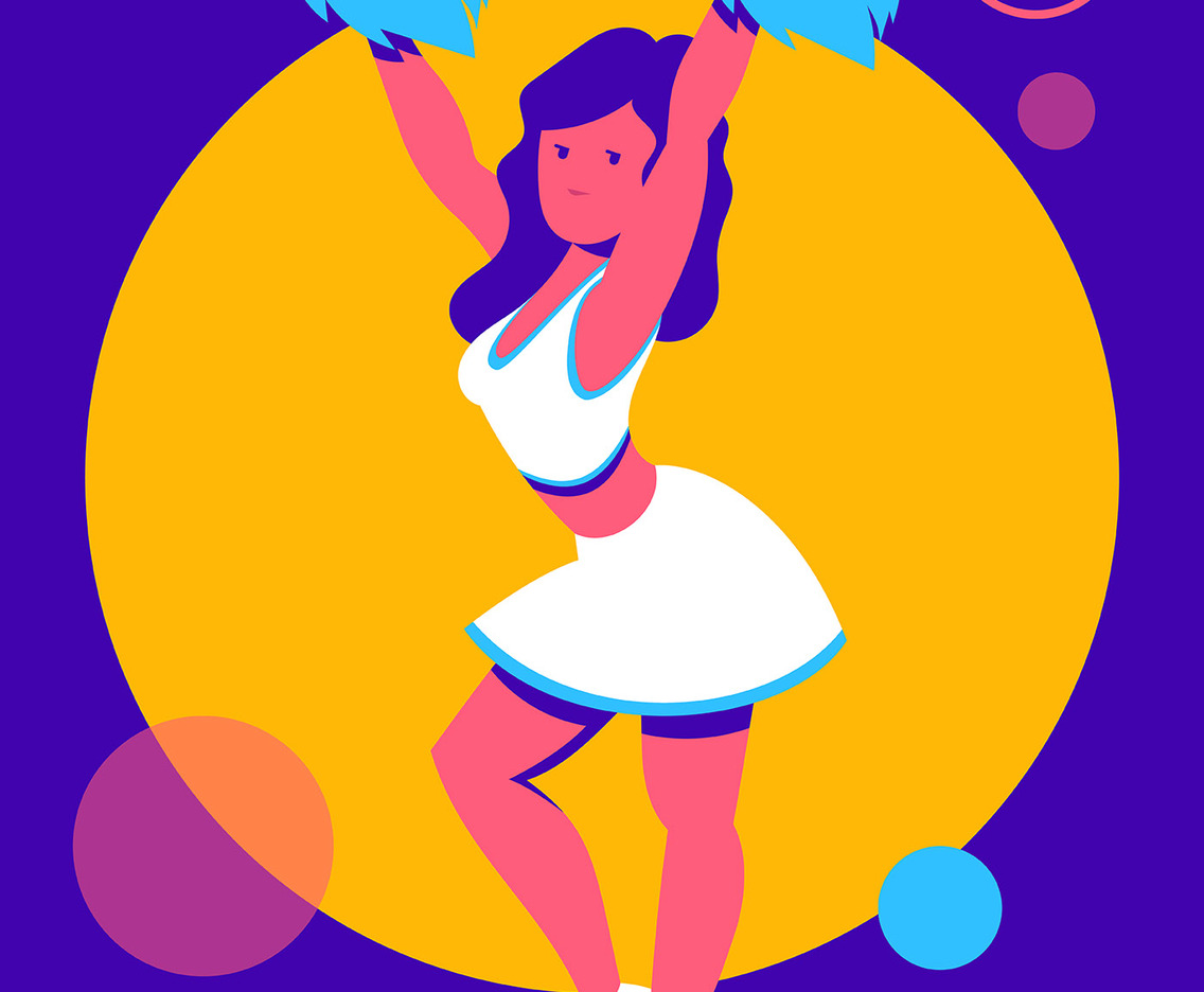 Cheerleader Illustration