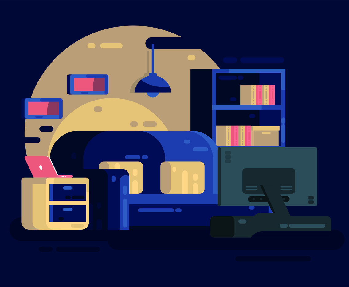 Cozy settings vector