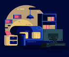 Cozy settings vector