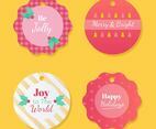 Holiday Gift Tag Vector