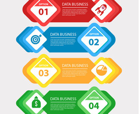 Modern Business Infographic Vector