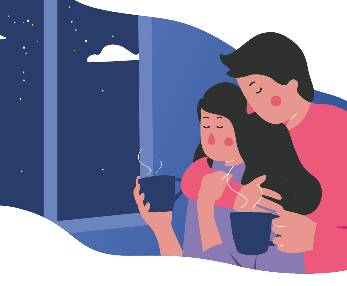 Cozy Settings Vector Illustration