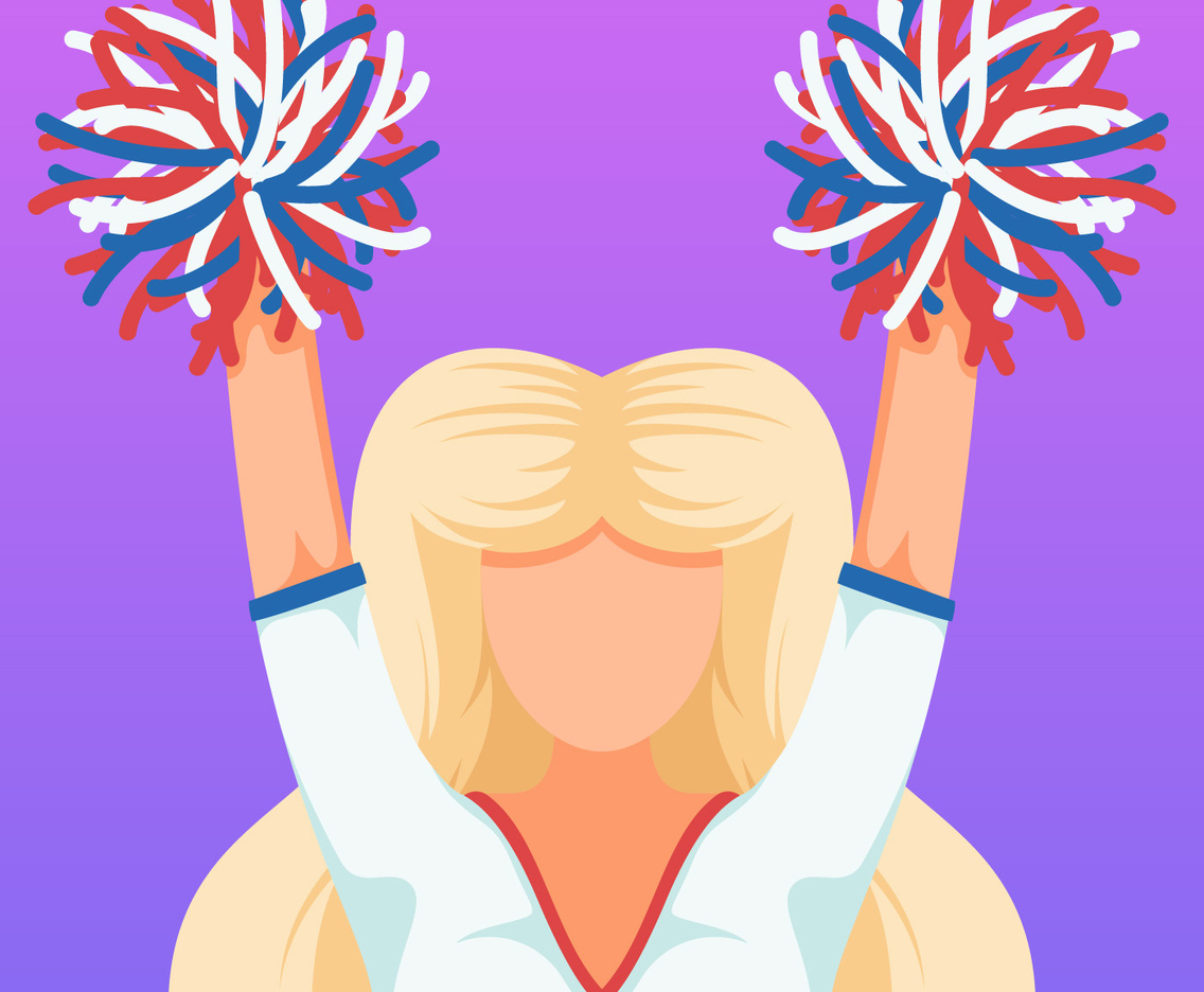 Outstanding Cheerleader Vectors