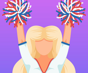 Outstanding Cheerleader Vectors