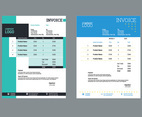 Modern Invoice Template Design for Business