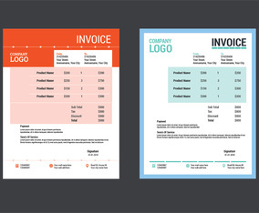 Custom Invoice Template Layout Design