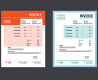 Custom Invoice Template Layout Design