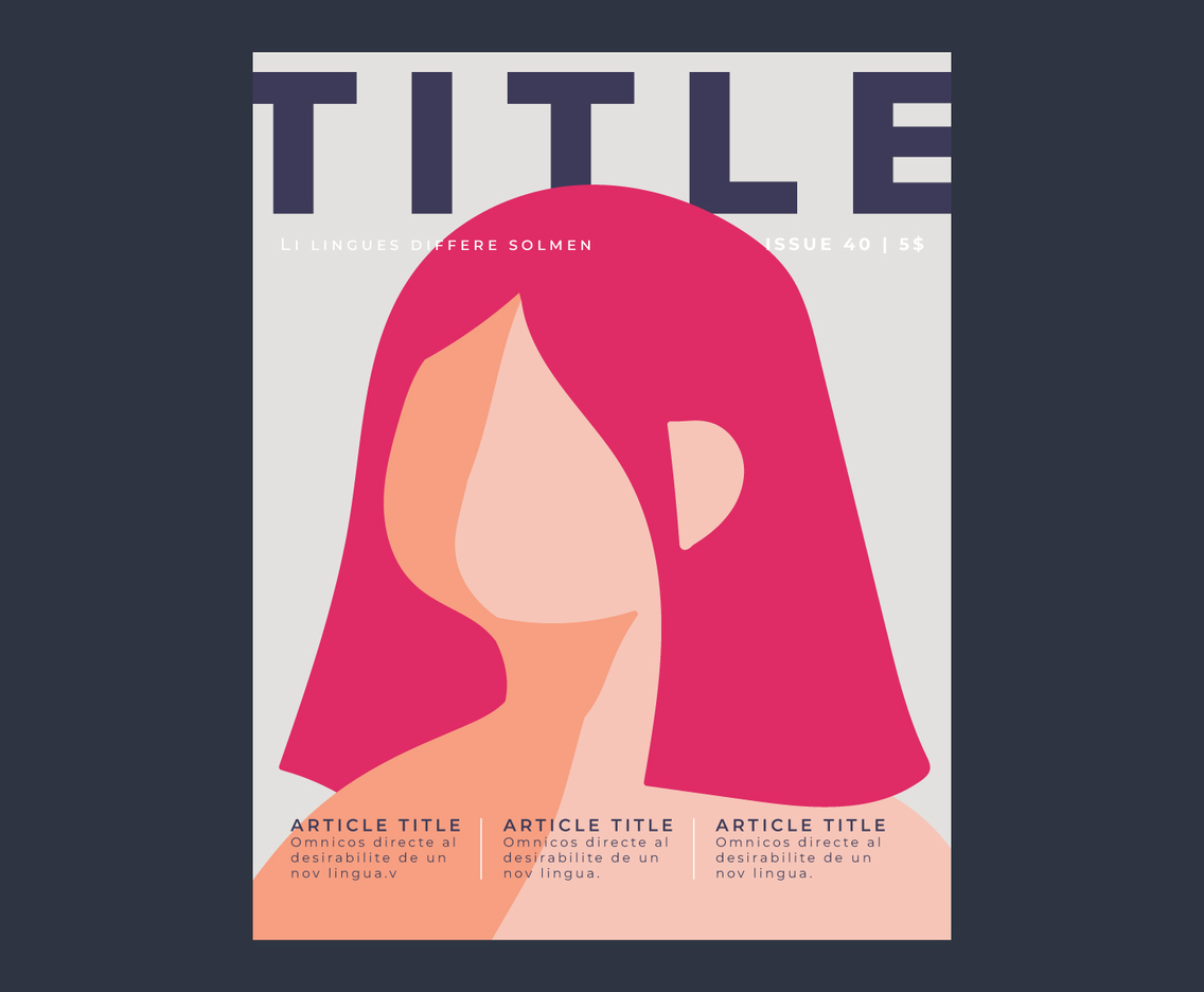 Elegant Magazine Cover About Beauty