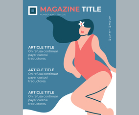 Fashionista Girl In The Cover Of A Magazine