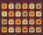 Advent calendar vector