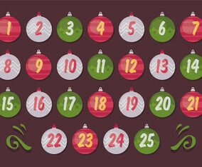 Advent calendar vector