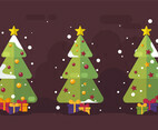 Mid Century Christmas tree Vector