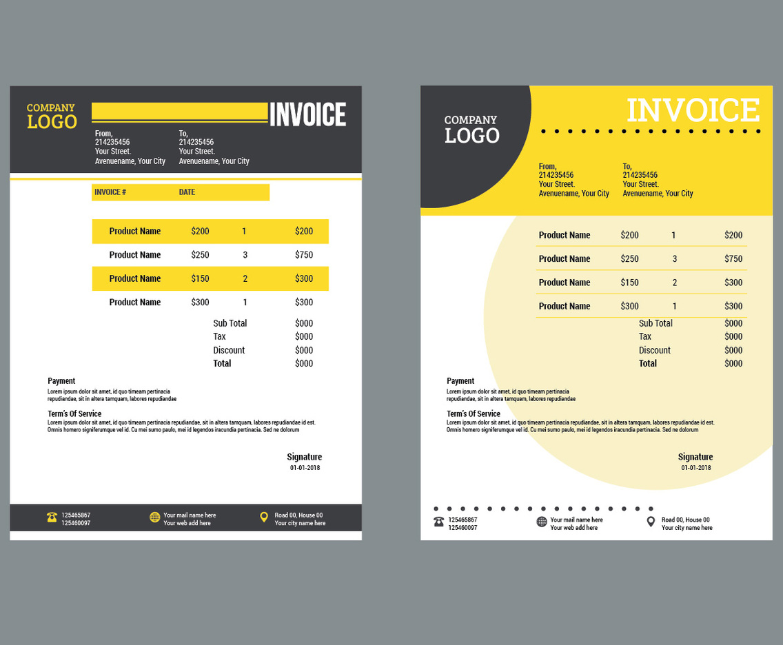 Minimal Business Invoice Template