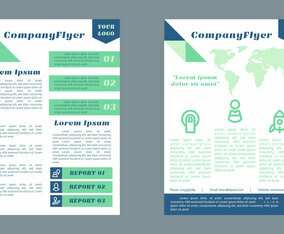 Awesome Modern Business Flyer Template Vectors