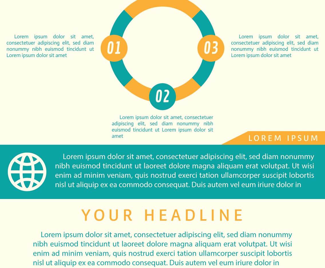 Awesome Modern Business Flyer Template Vectors