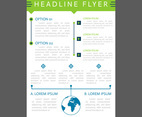 Awesome Modern Business Flyer Template Vectors