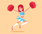 Cheerleader Vector Illustration