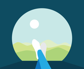 Enjoying Sunrise From Tent