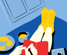 Cozy Settings Vector Illustration