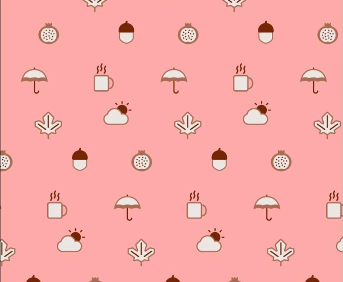 Autumn Icons Pattern