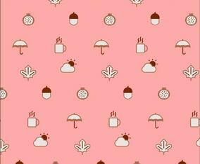 Autumn Icons Pattern