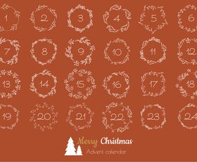 Botanical Wreaths Advent Calendar