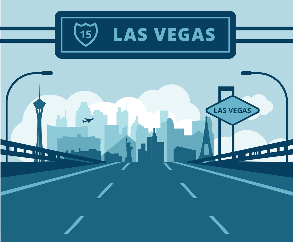 Las Vegas  Vector Illustration