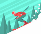 Skier Illustration