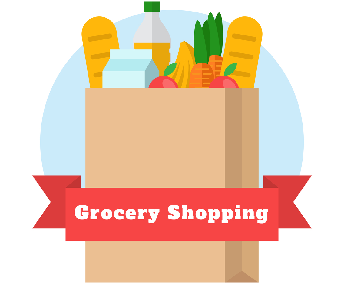 Grocery Bag Vector Illustration
