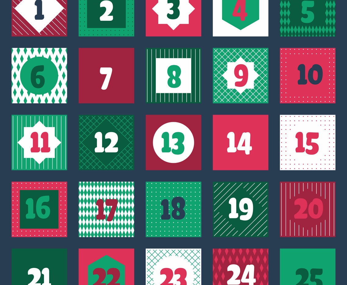 Christmas Advent Calendar Printable Tags Collection