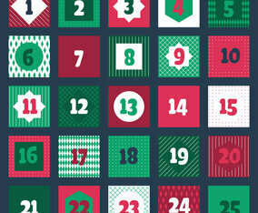 Christmas Advent Calendar Printable Tags Collection