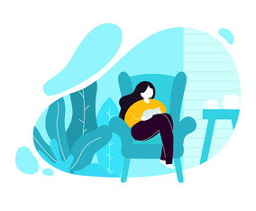 Cozy Settings Vector Illustration
