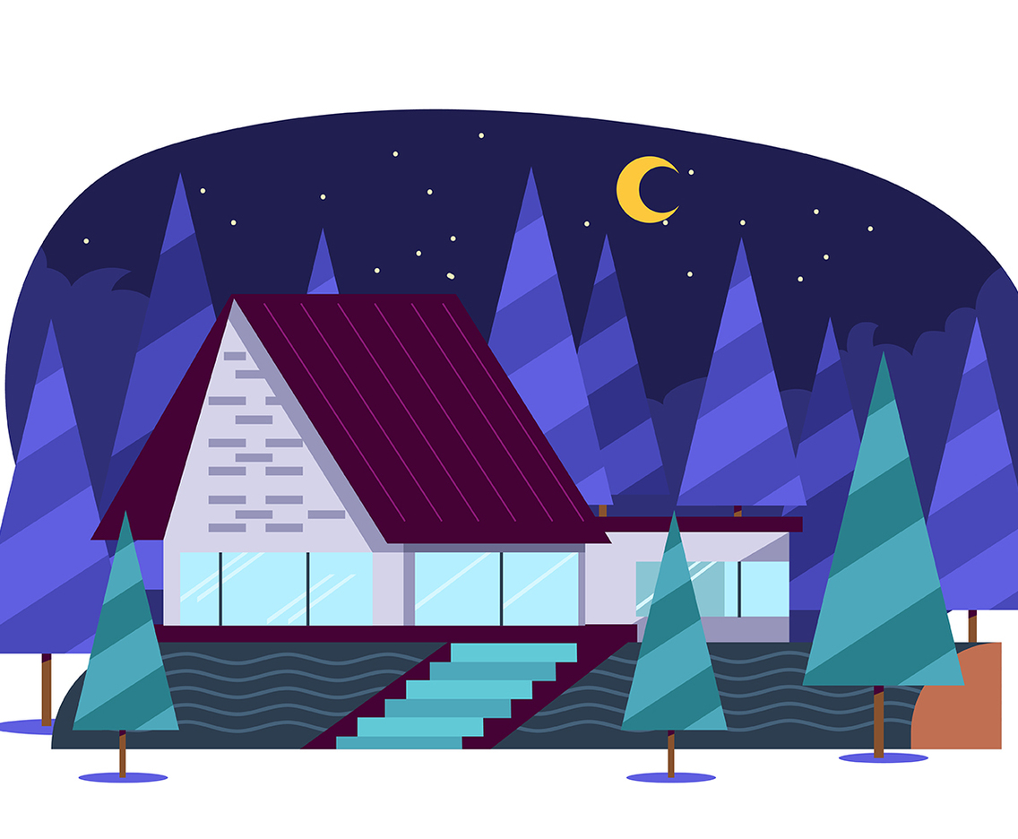 Modern Cabin in the Woods