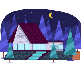 Modern Cabin in the Woods