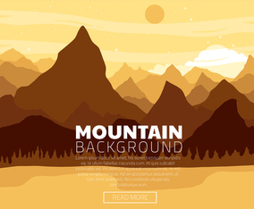 Mountain Landscape Vector Design