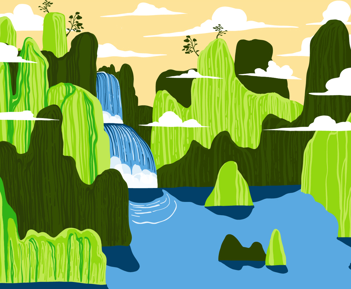 Mountain Landscape First Person