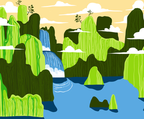 Mountain Landscape First Person