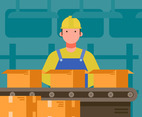 Factory Worker Illustration