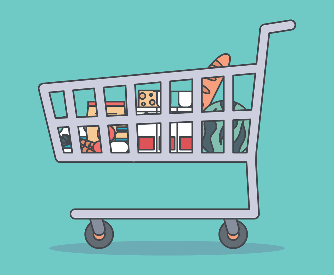 Shopping Outlined Cart