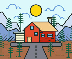 Modern Cabin In The Woods