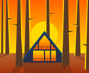 Modern Cabin In The Woods