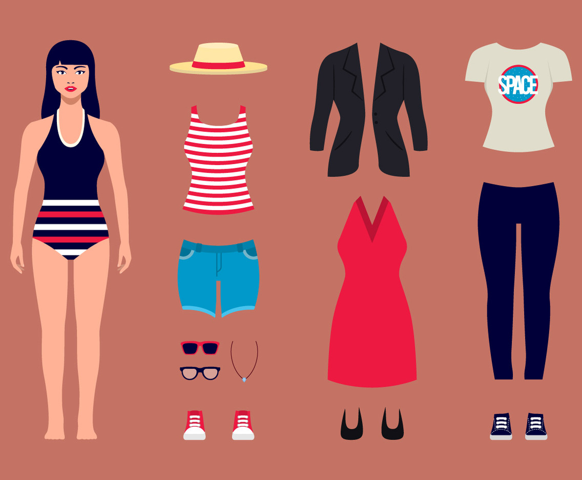 Vintage Lady Paper Doll