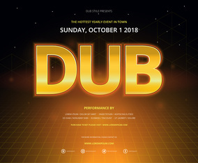 Retro Party and Gathering Poster Template