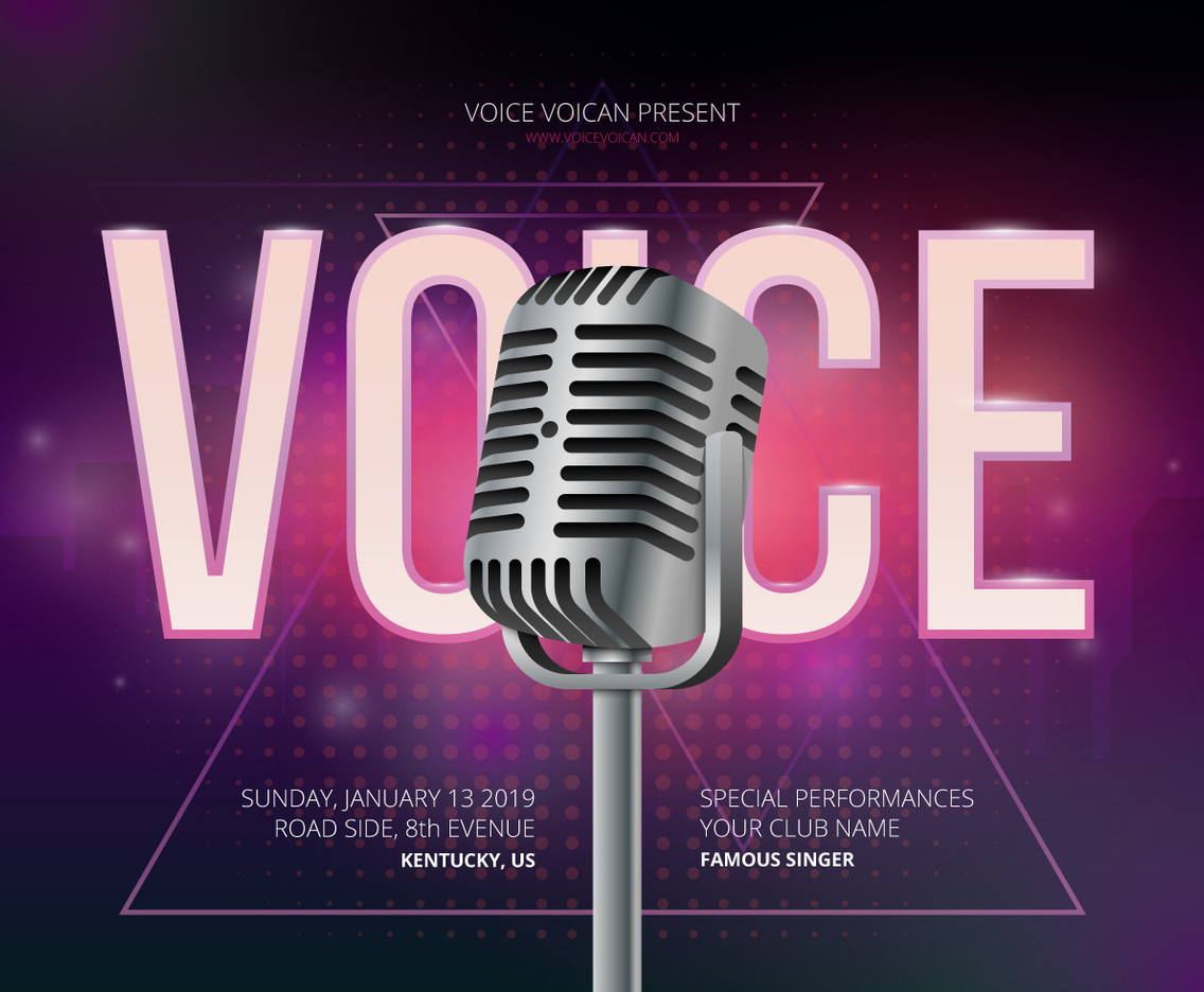 Retro Party and Gathering Poster Template