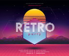 Retro Party and Gathering Poster Template
