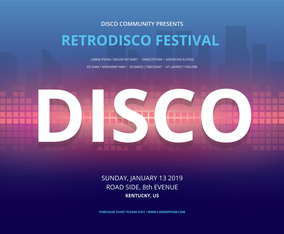 Retro Party and Gathering Poster Template